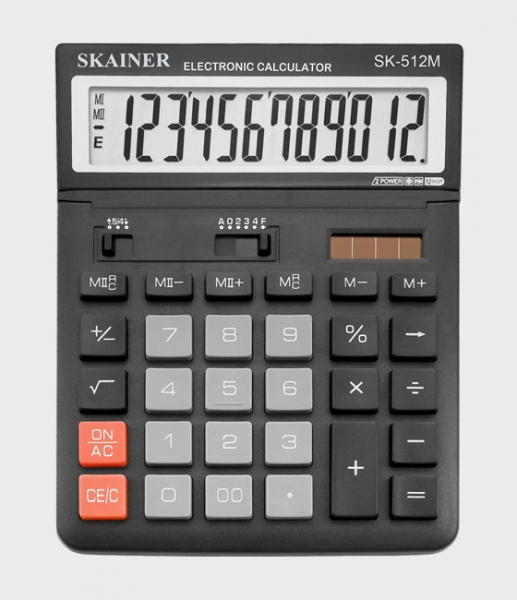 Калькулятор 12-р "SKAINER" SK-512M