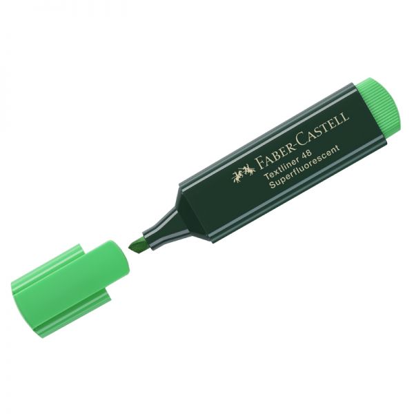 Текстмаркер "Faber-Castell" 1-5мм зеленый 154863 (10)