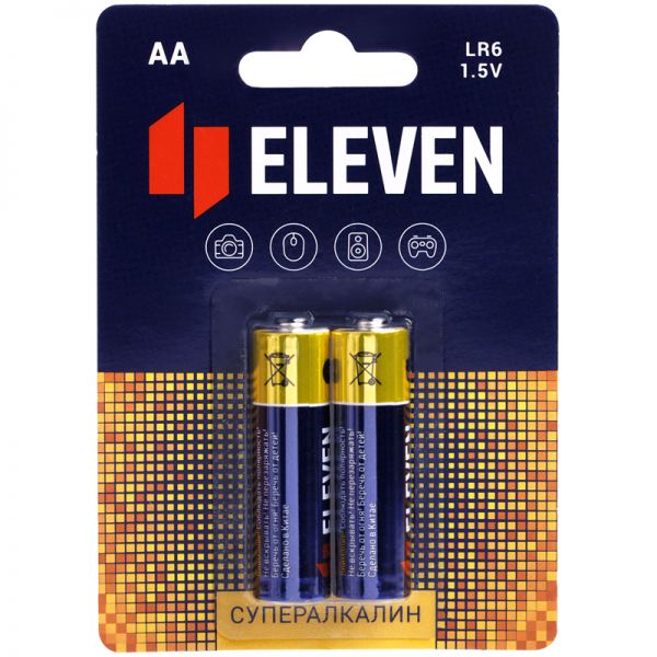 Батарейки R6 "Eleven" SUPER 2шт. 301755
