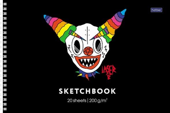 Альбом д/рисования 20л А4 SketchBook -Лазер Би-черная бумага 200г/кв.м 20А4лтAгр_30699 (5/35)