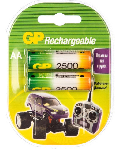 Батарейки R6 GP 2500mAh 2шт.(аккумулят.)