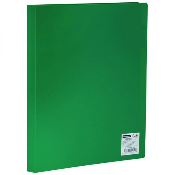 Папка файл 10 карм  "OfficeSpace" зеленая, F10L5_280 (5/90)
