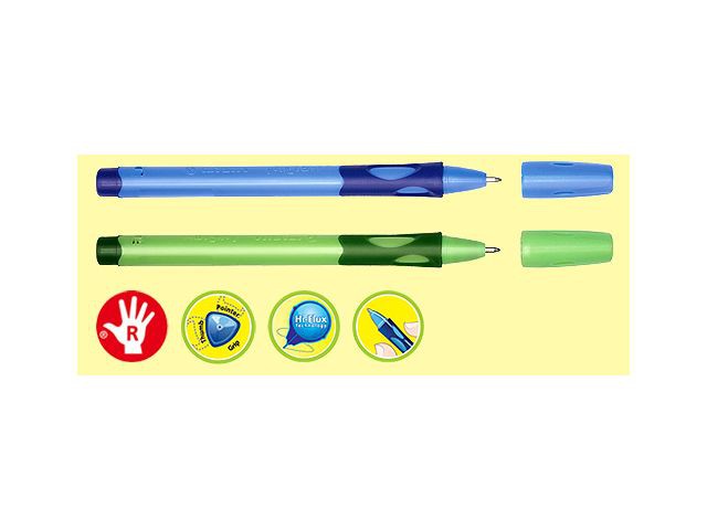 Ручка шарик "STABILO" 0,8мм, 0,4мм 6328/2-10-41 для правшей синяя
