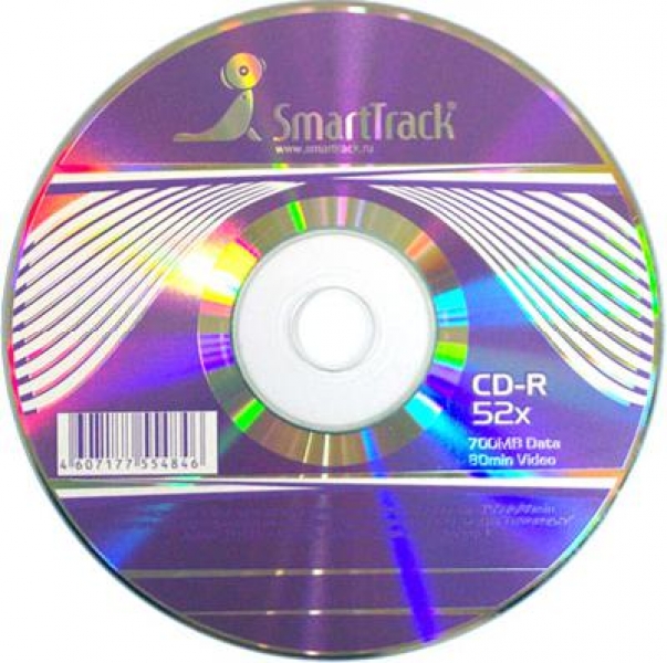 Диски CD-R 700Mb 52x, "SMART TRACK" 10шт.