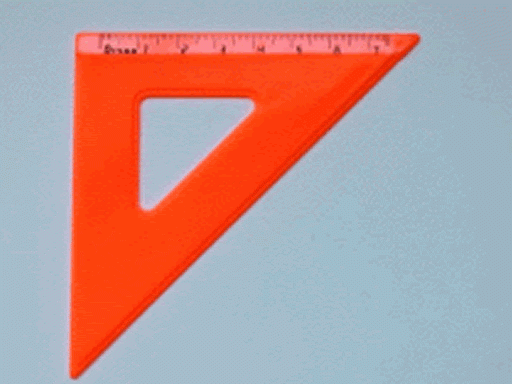 Треугольник  45* 7 см. цветной ТК22 (48)