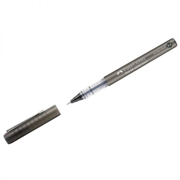 Ручка роллер Faber-Castell "Free Ink Needle" черная, 0,5мм., 348602