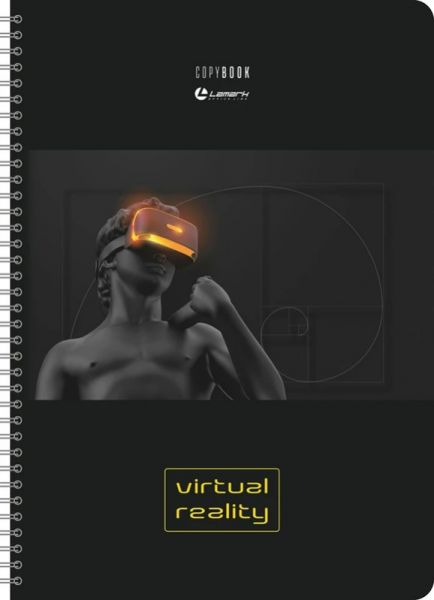 Тетрадь 80л А4 "Virtual Reality №1" клетка, на гребне, LAMARK0104 (15)