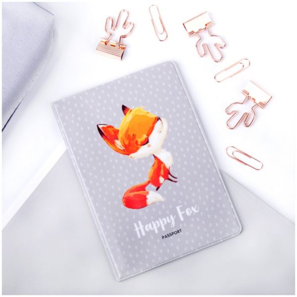 Обложка для паспорта MESHU "Happy Fox", ПВХ MS_34135