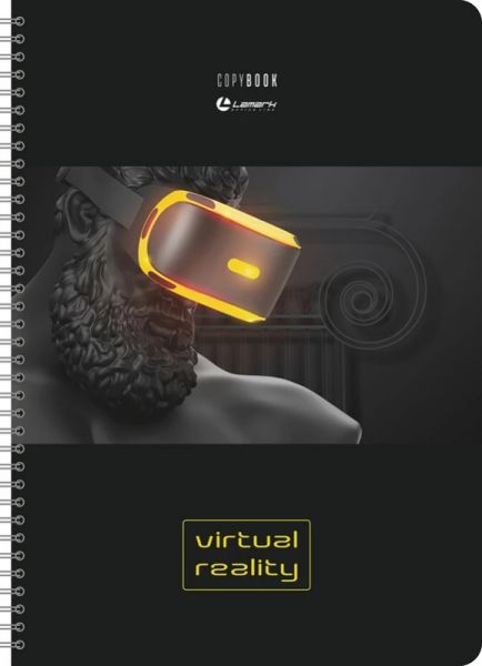 Тетрадь 80л А4 "Virtual Reality №2" клетка, на гребне, LAMARK0104 (15)