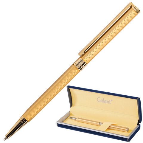 Ручка шариковая "GALANT" Stiletto Gold, 0,7мм синяя 140527