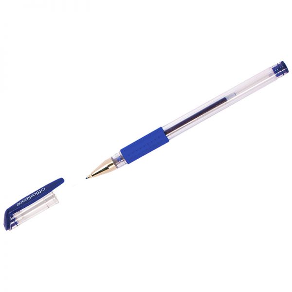 Ручка гелевая "OfficeSpace" синяя 0,5мм ГРИП GLL10_1329 (12)