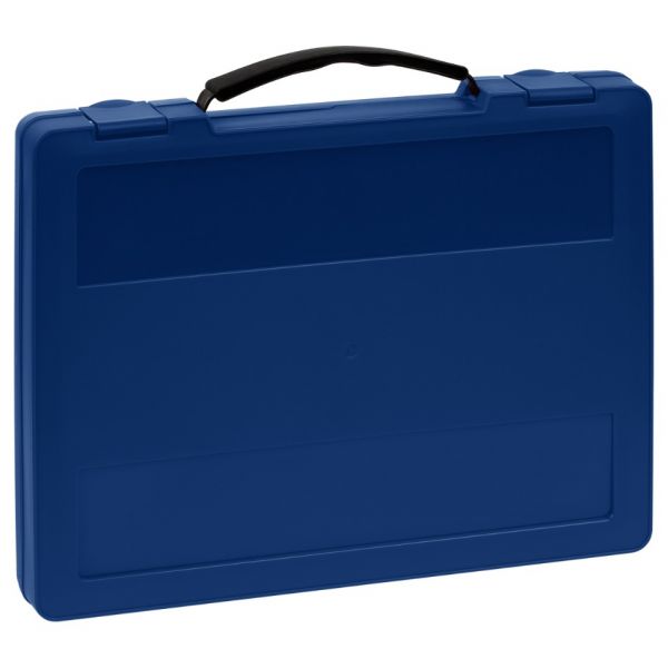 Портфель СТАММ с выдвижной ручкой, 270*350*45мм, синий ПФ22 (12)