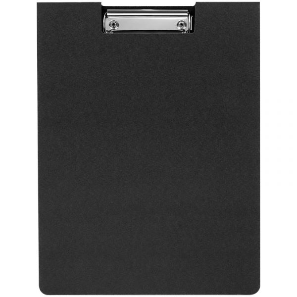 Папка-планшет с зажимом OfficeSpace А4, пластик, 1800мкм, черный 340043