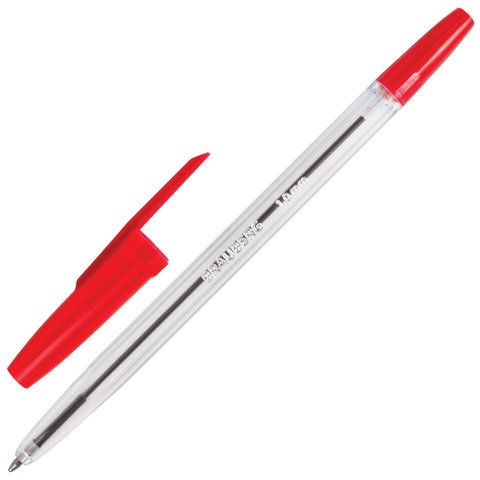 Ручка шарик.  "Brauberg" Line , 0,5мм, Красная 141341 (50)