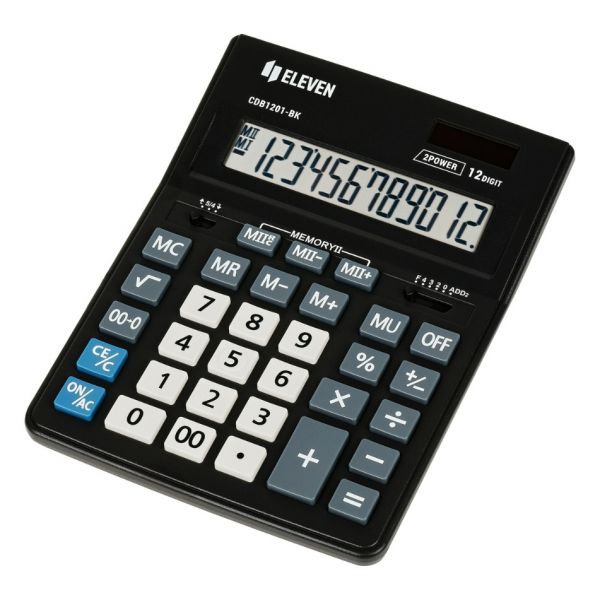 Калькулятор настольный Eleven Business CDB1201BK, (205x155 мм), 12 разрядов