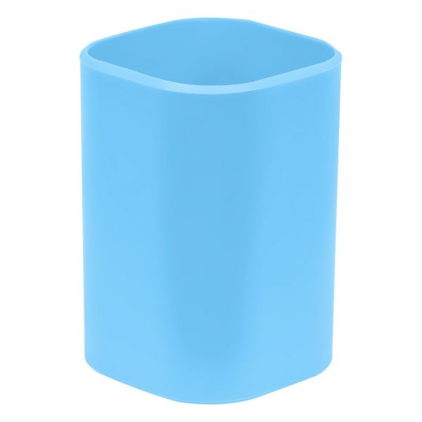 Подставка-стакан СТАММ "Фаворит", квадратная, голубая ПС-31287 (12)