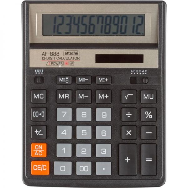 Калькулятор настольный Attache ASF-888, (204x158мм), 12 разрядов, 1550711