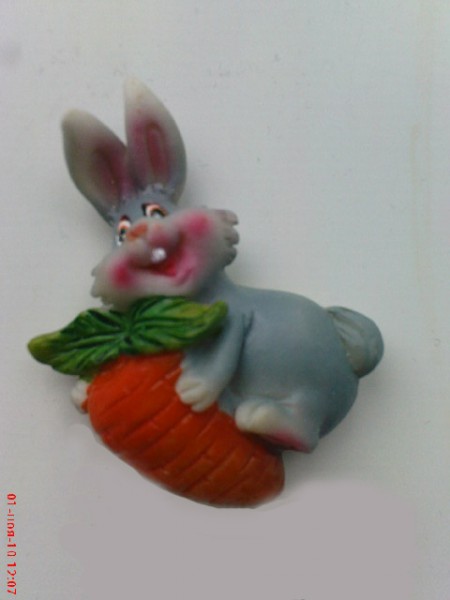 Магнит "Кролик с овощами" 5*7см 945079 (16)