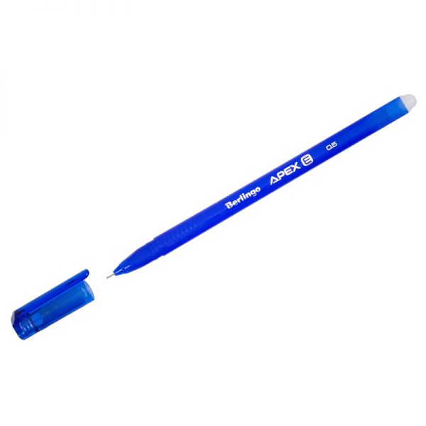 Ручка  пиши-стирай гелевая "Berlingo" Apex E, синяя, 0,5мм., CGp_50212 (20)
