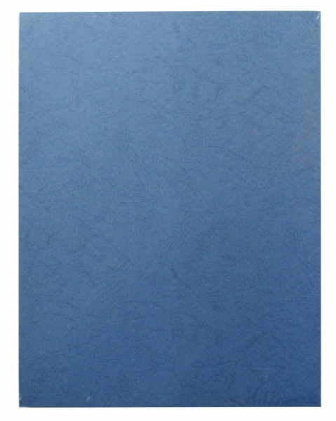 Обложки картон синие-темно "кожа" А4 100шт./уп