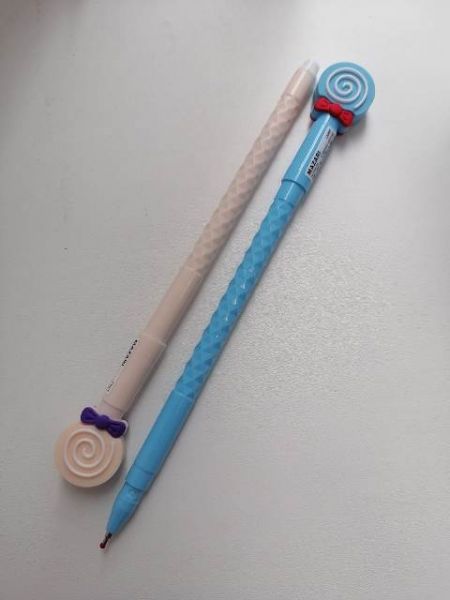 Ручка шарик масл осн "CANDY" синяя 0.7мм., М-7614-70 (32)