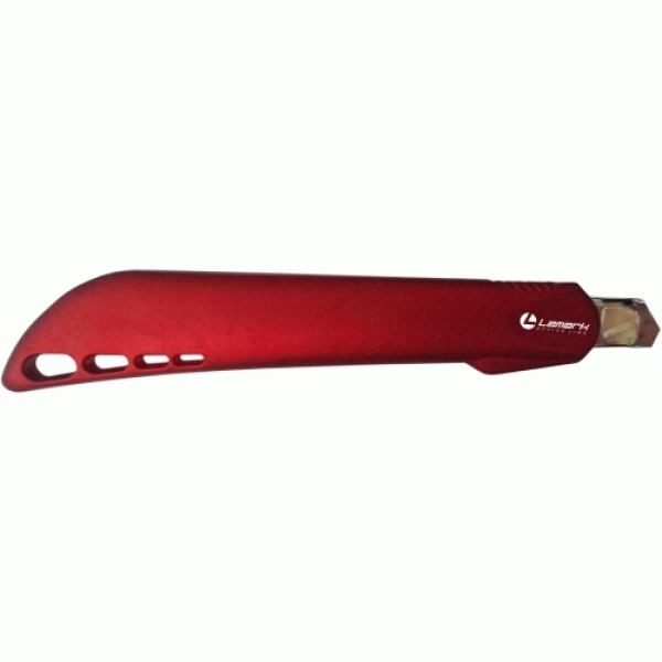 Нож 9мм "LAMARK209" soft touch красный (12)
