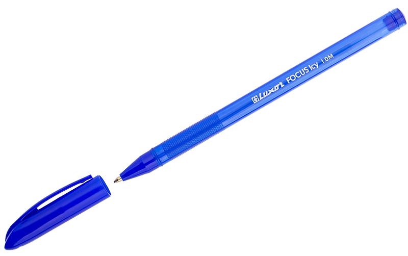 Ручка шарик."Luxor" -Focus Icy- синяя 1,0мм 1762 (50)