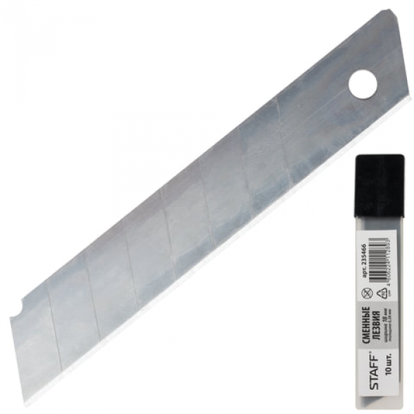Запасные лезвия для ножей 18мм 10шт "STAFF" 235466 (10)