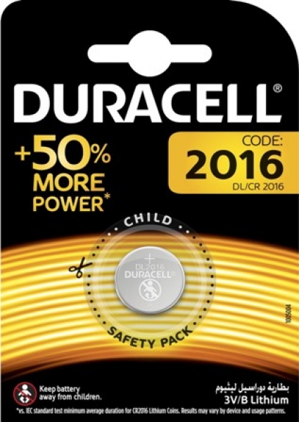 Батарейки BL-5 Duracell 2шт CR 2016