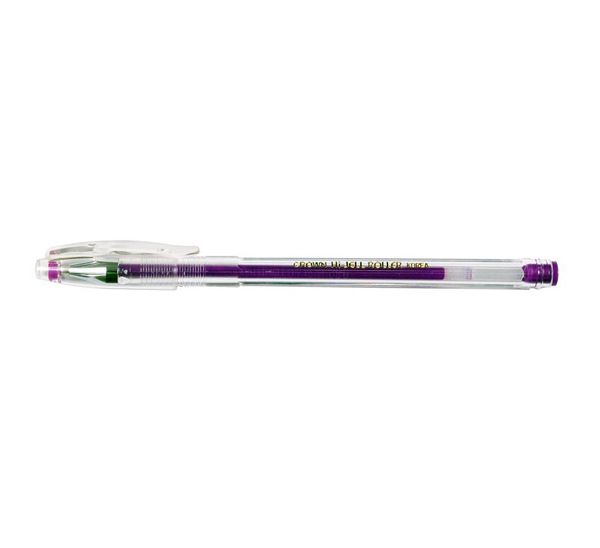 Ручка гелевая "Crown" фиолетовая(12)
