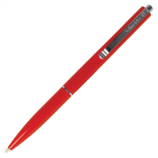 Ручка шарик автомат. "Schneider" K15 красный корпус, синяя 1мм 130822 (50)