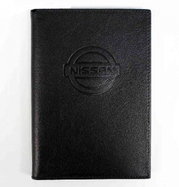 Бумажник водителя с пл.карм. черный Nissan FR-BS01-BL10