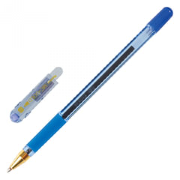 Ручка шарик масл осн "MC-GOLD" синяя 1мм ВМС10-02 (12)