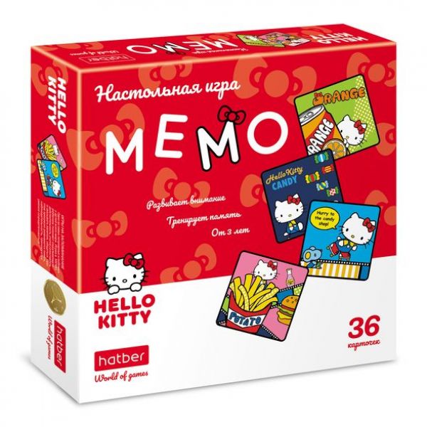Игра настольная МЕМО "Hello Kitty" 36ИнМ_23152