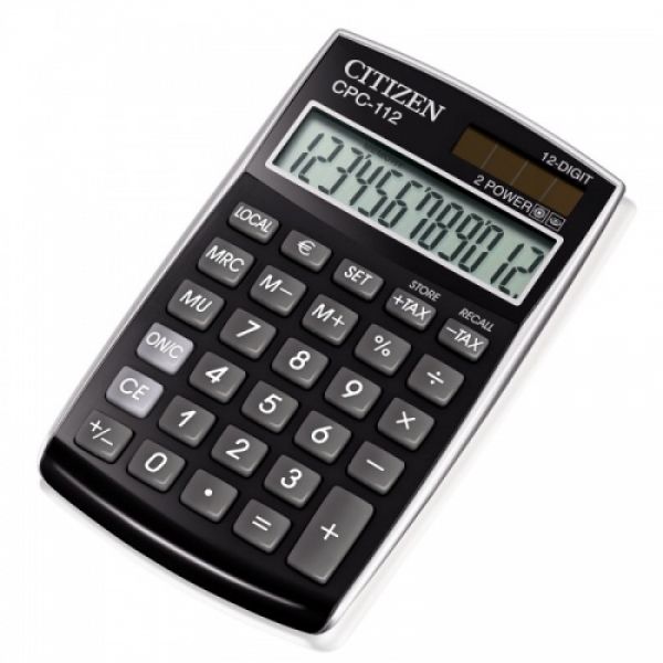 Калькулятор 12-р "CITIZEN" карм. CPC-112 BKWB