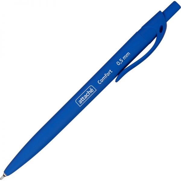 Ручка шарик масл осн "Attache Comfort" 0,5 синяя 571480 (12)