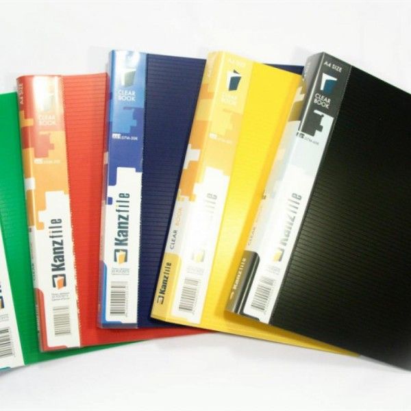 Папка файл 30 карм "Clear Book" 20мм Черная 07М-30К (1/25)