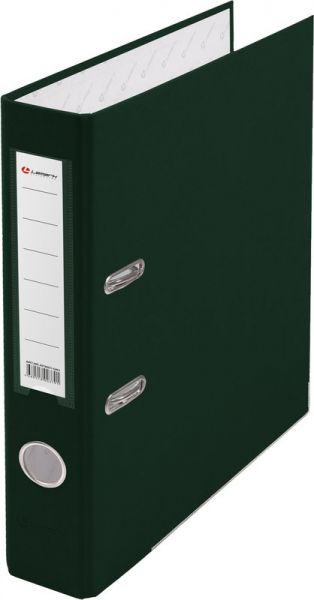 Папка-регистратор 50мм "LAMARK 601" Зеленый метал.окантовка/карман (42)