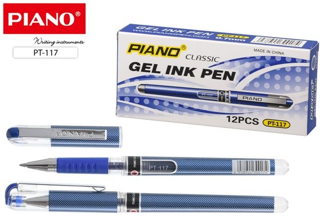 Ручка гелевая "Piano CLASSIC" синяя РТ-117 (12)