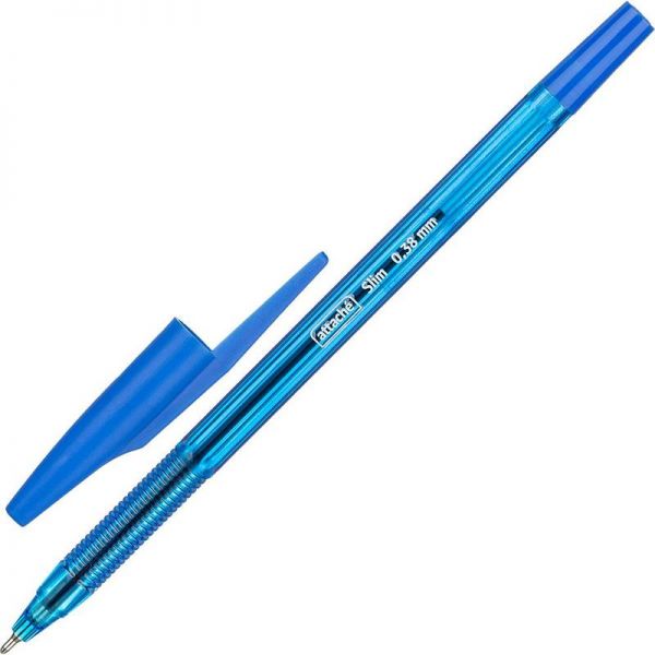 Ручка шарик. "Attache Slim" 0,5мм синяя 1258564 (50)