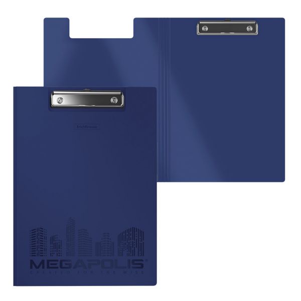 Папка-планшет "ErichKrause" Megapolis А4 синяя 50145 (4/56)