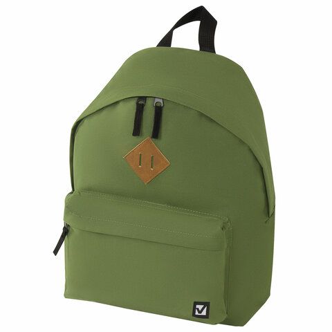 Рюкзак "BRAUBERG" сити-формат, зеленый 41*32*14см 225382