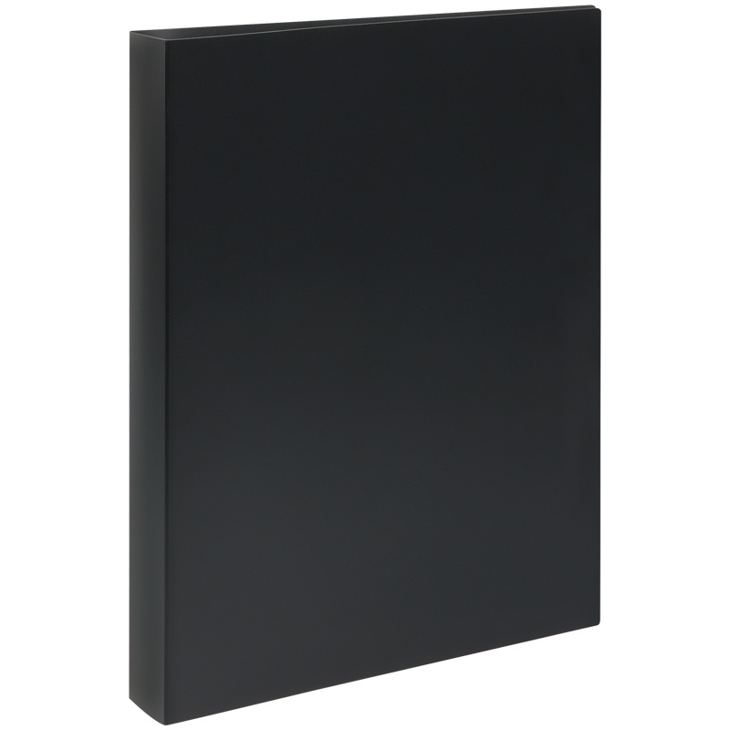 Папка 4 кольца СТАММ А4, 40мм, 500мкм, пластик, черная, ММ-32184 (10)