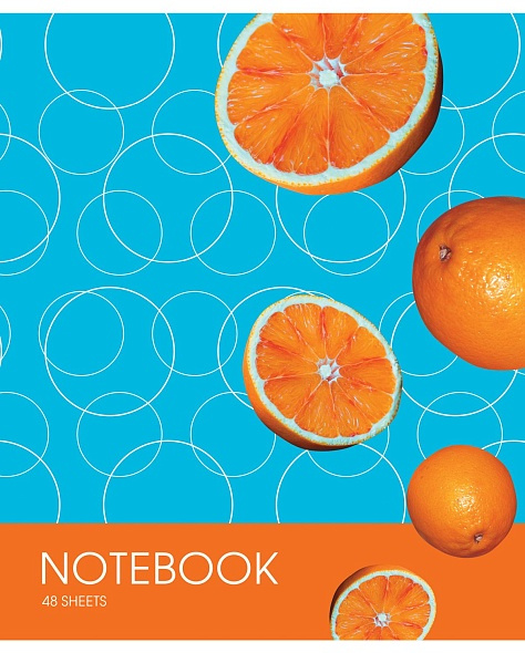 Тетрадь 48л А5 "Яркие акценты" на скобе, клетка 48Т5D1 (8/80)