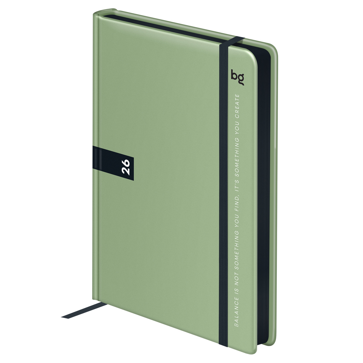 Ежедневник 2026г. А6 176л BG "Monochrome. Matcha", мятный, soft touch, DdА6_09625