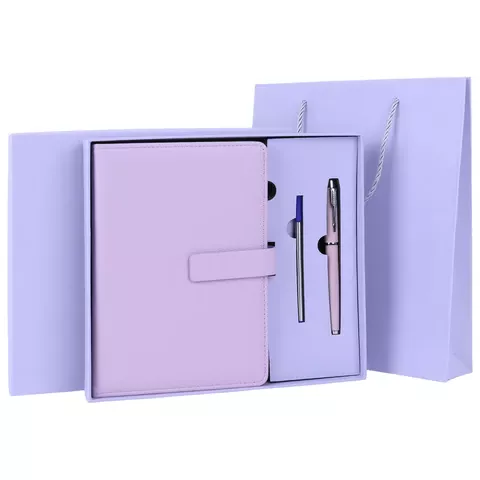 Ежедневник в наборе 5 в 1, А5, 145x212 мм, BRAUBERG "President", под кожу, 160 листов, 116853