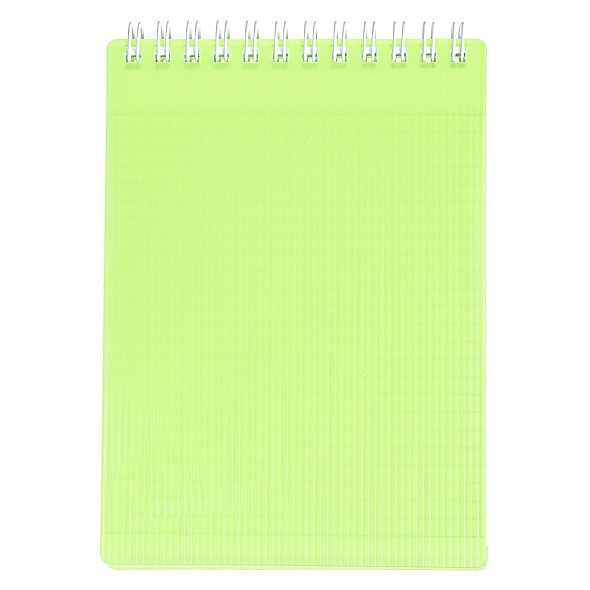 Блокнот 80л А6 "LINE NEON" на гребне, пластик.обложка , Зеленый 80Б6В1гр_03034 (64)
