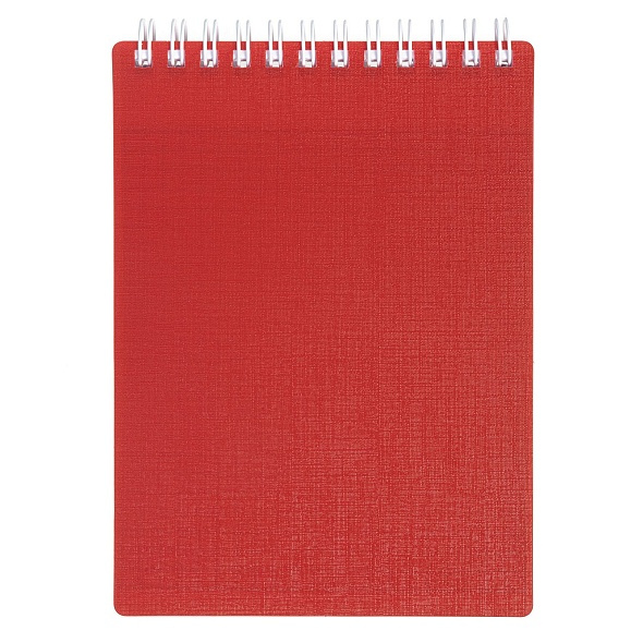 Блокнот 80л А6 "CANVAS" на гребне, пластик.обложка , Красный 80Б6В1гр_05315 (64)