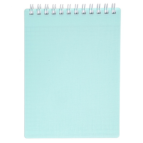 Блокнот 80л А6 "CANVAS" на гребне, пластик.обложка , Бирюза 80Б6В1гр_05323 (64)