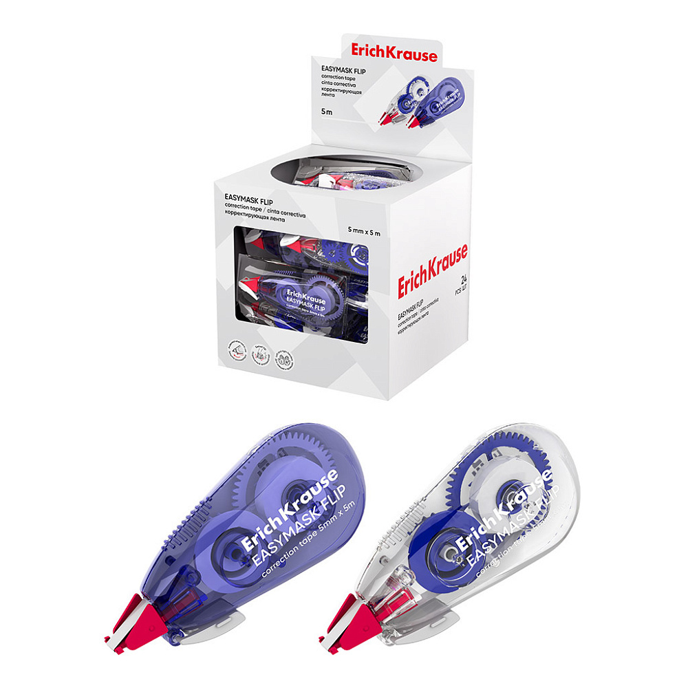 Корректирующая лента "ErichKrause" EasyMask 5мм*5м 65022 (24)